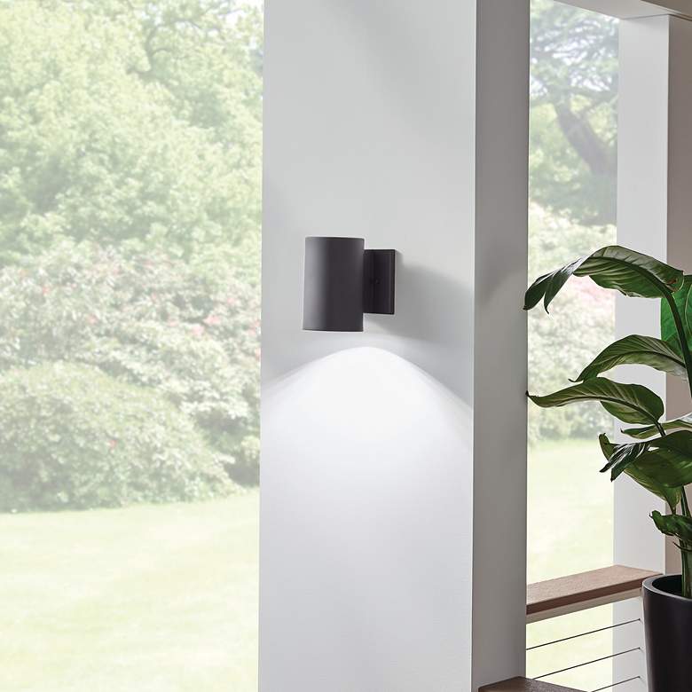 Image 5 Textured Black Outdoor Wall 1Lt LED more views