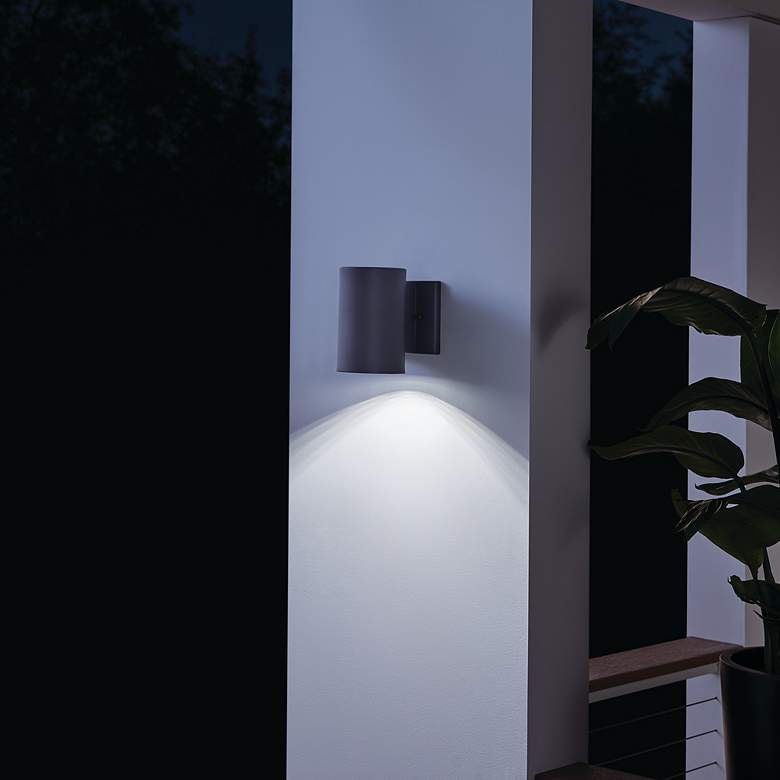 Image 6 Textured Black Outdoor Wall 1Lt LED more views