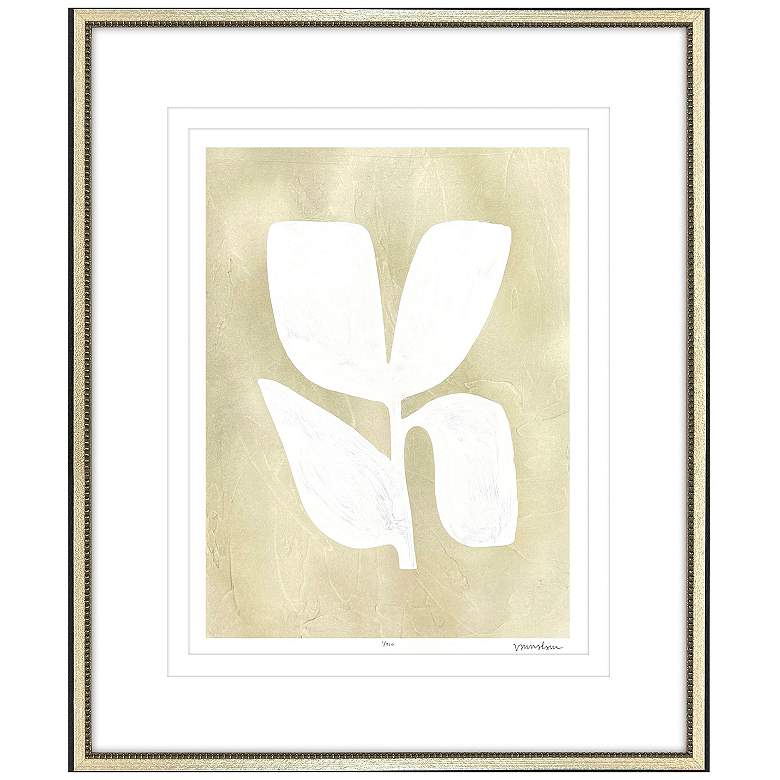 Image 2 Textured Corolla I 31"W x 38"H Framed Art