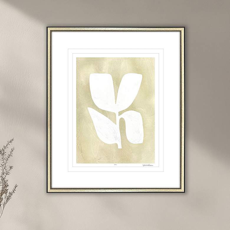 Image 1 Textured Corolla I 31"W x 38"H Framed Art