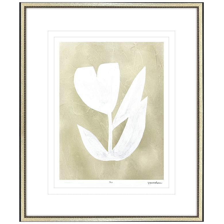 Image 2 Textured Corolla II 31"W x 38"H Framed Art