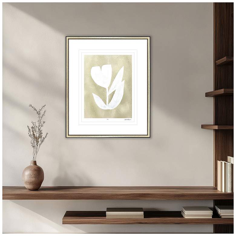 Image 5 Textured Corolla II 31"W x 38"H Framed Art more views