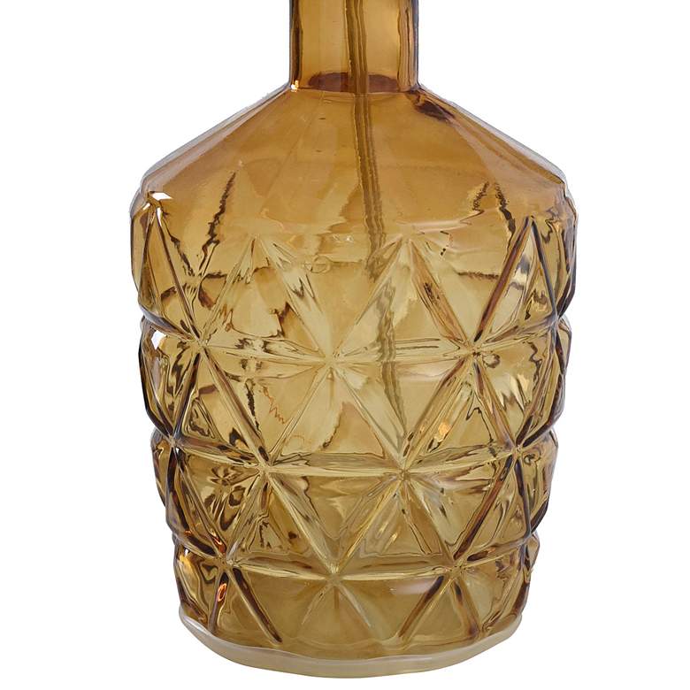Image 4 Textured Glass Accent Lamp with an open bottom design more views