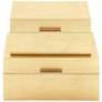 Thumbnail2 of Textured Gold Rectangular Decorative Boxes Set of 2