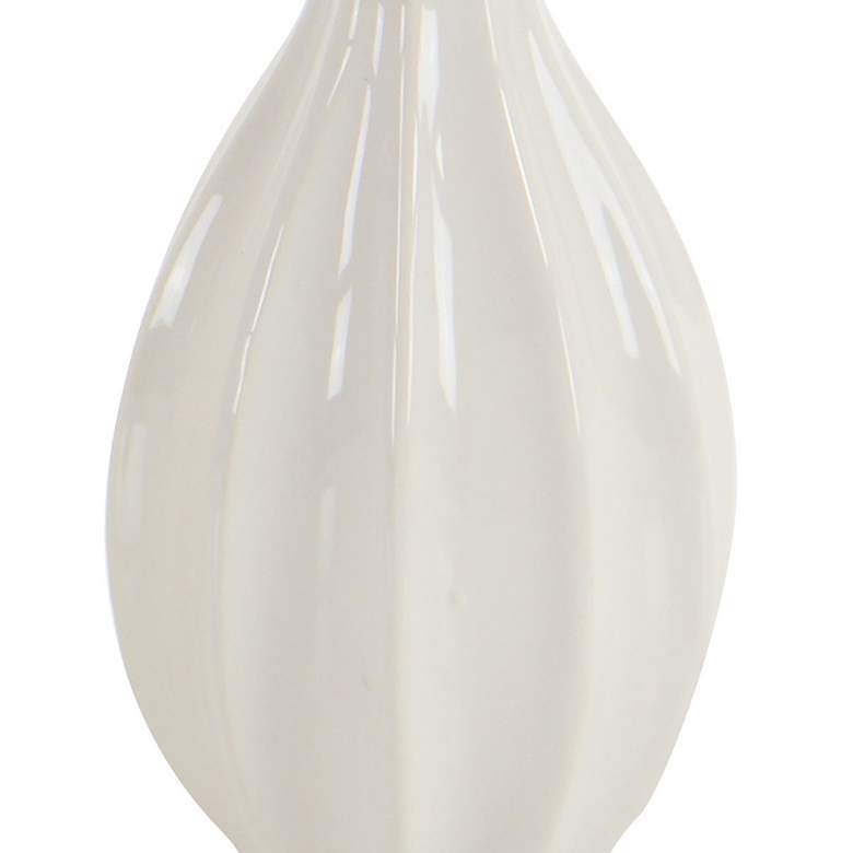 Image 2 Textured White Ceramic Decorative Bud Vases Set of 3 more views