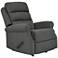 Thaddeus Charcoal Gray Stitch-Tufted Rocker Recliner Chair