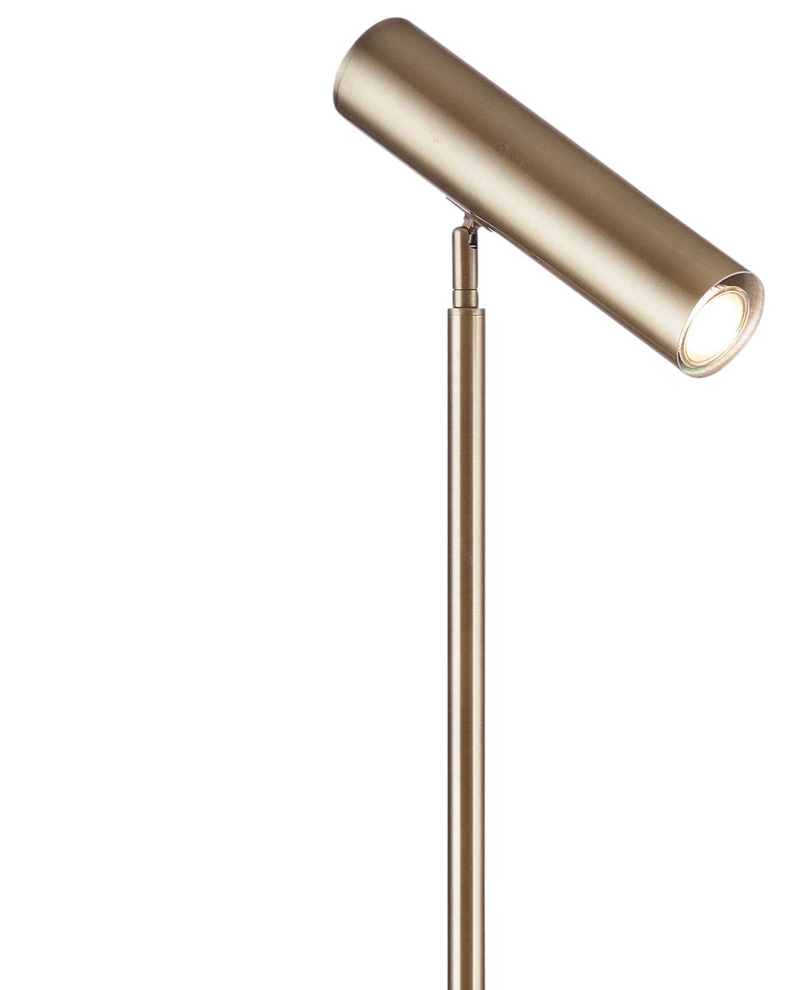 Image 2 Thames 59" High Brass And White Floor Lamp more views