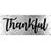 Thankful 36" Wide Black and Gray Metal Wall Art