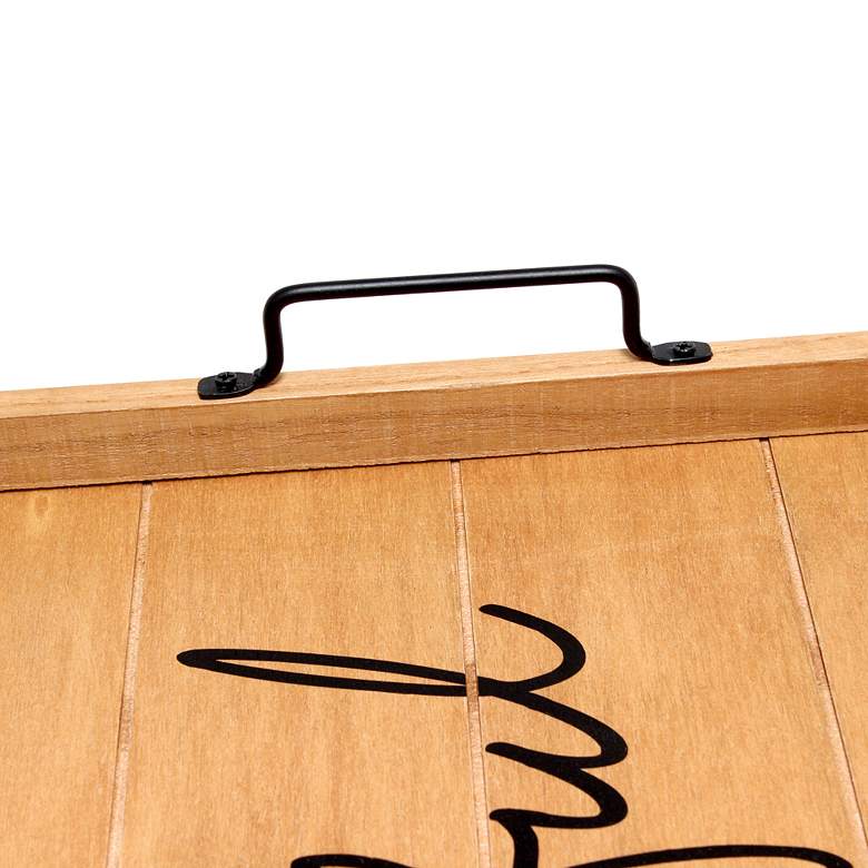 Image 3 Thankful" Decorative Wood Serving Tray more views