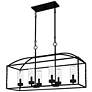 1_Thatcher 22" High Earth Black 6-Light Outdoor Hanging Light