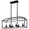 Thatcher 22" High Earth Black 6-Light Outdoor Hanging Light