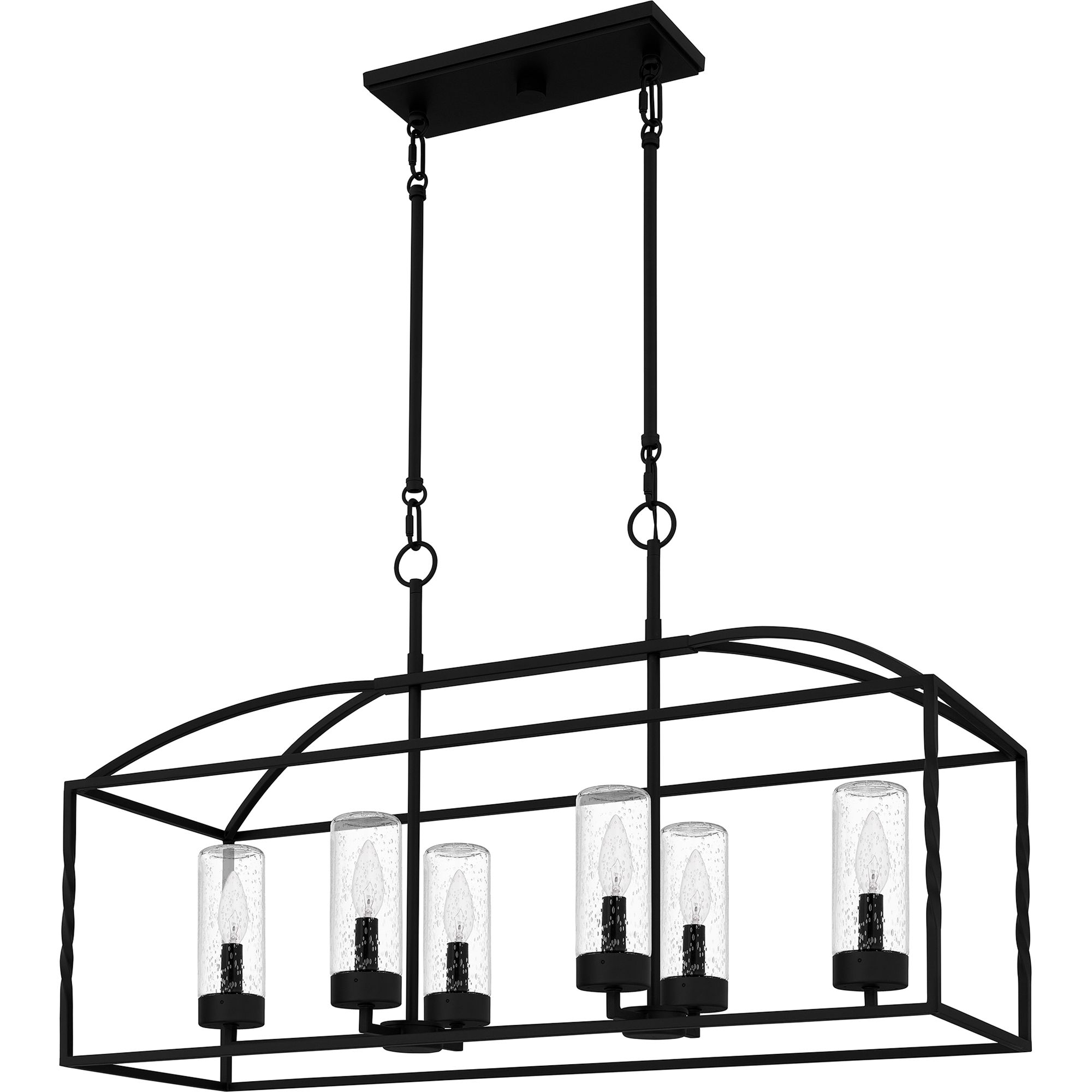Image 2 Thatcher 22" High Earth Black 6-Light Outdoor Hanging Light more views