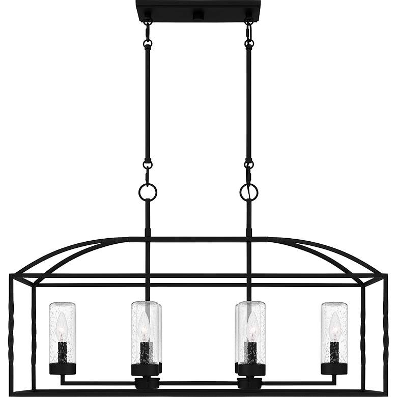Image 3 Thatcher 22" High Earth Black 6-Light Outdoor Hanging Light more views