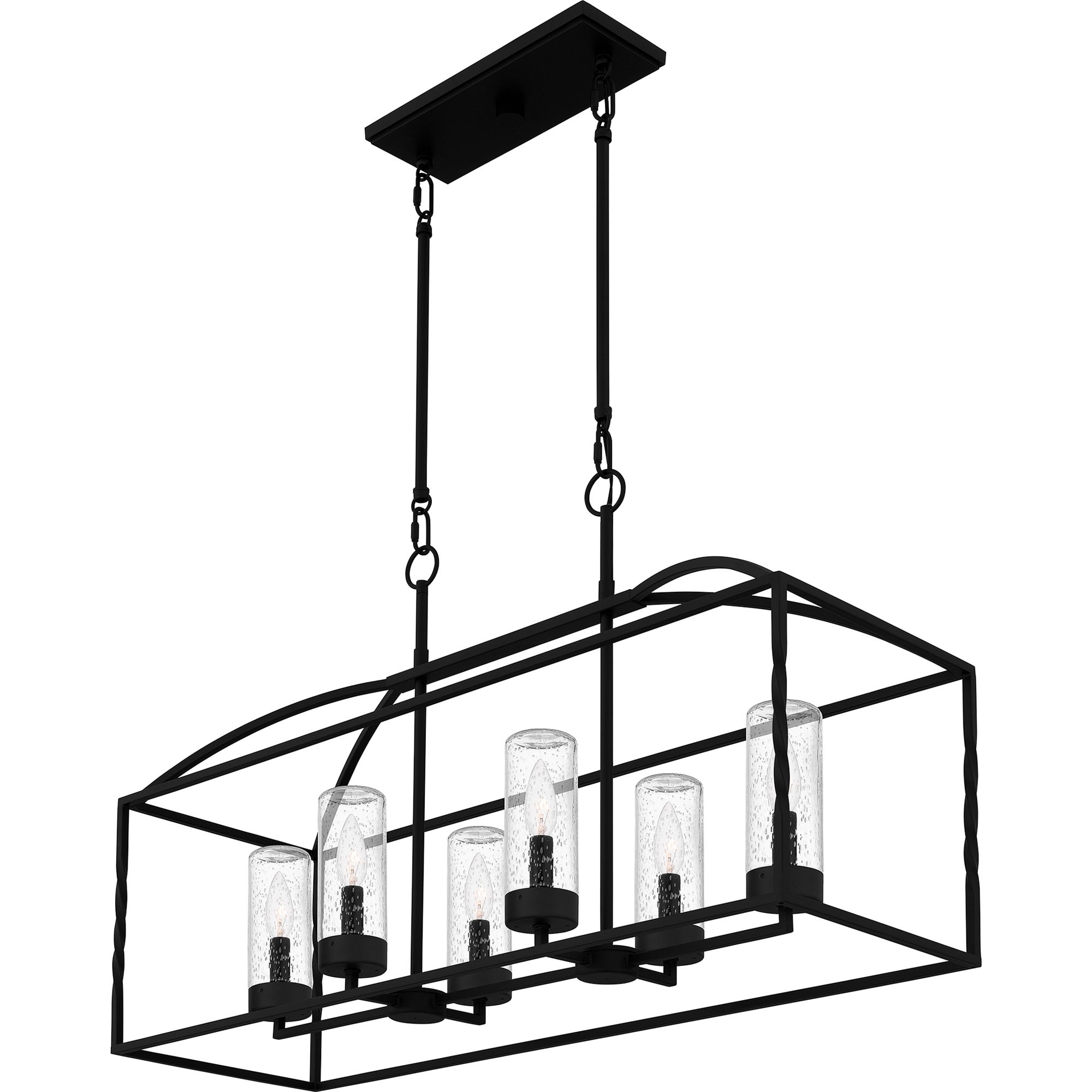 Image 4 Thatcher 22" High Earth Black 6-Light Outdoor Hanging Light more views