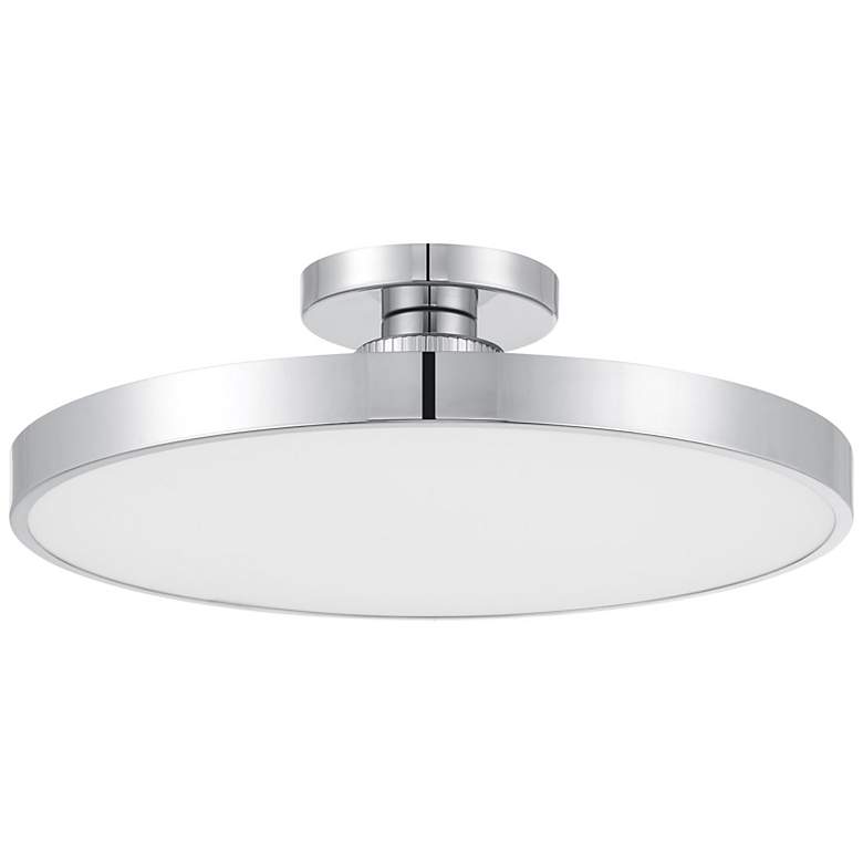 Image 2 Thayer 1-Light LED Ceiling Light in Chrome more views