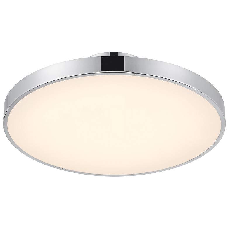 Image 4 Thayer 1-Light LED Ceiling Light in Chrome more views