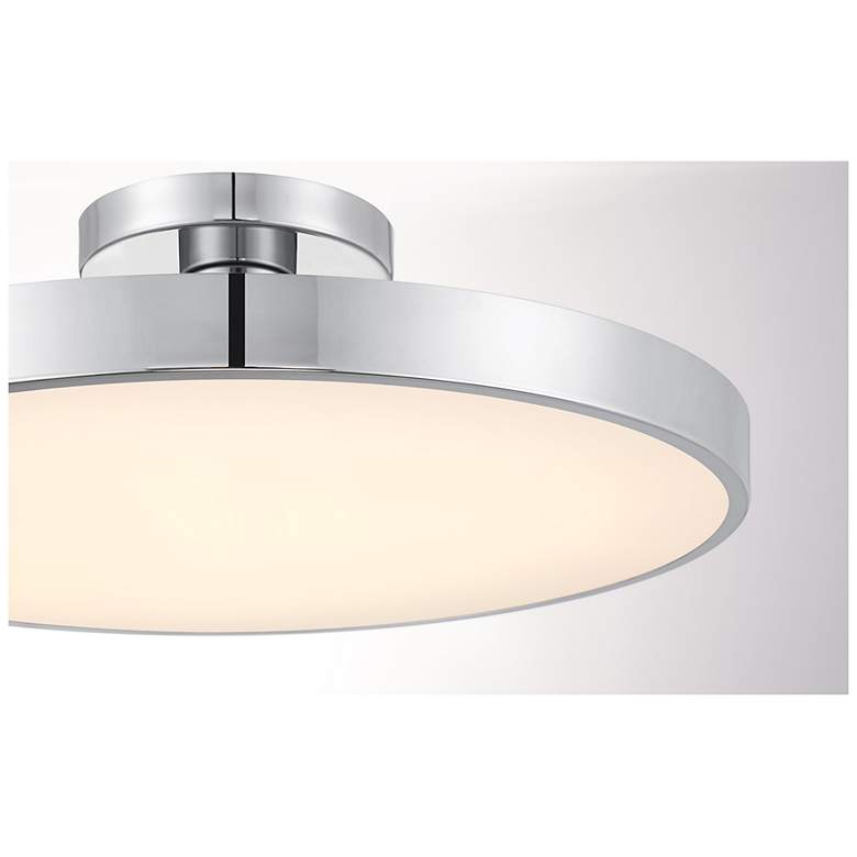 Image 5 Thayer 1-Light LED Ceiling Light in Chrome more views