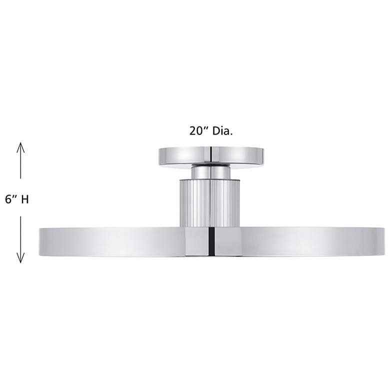 Image 6 Thayer 1-Light LED Ceiling Light in Chrome more views