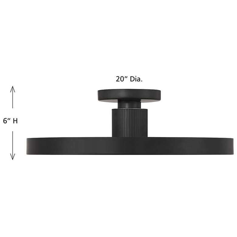 Image 6 Thayer 1-Light LED Ceiling Light in Matte Black more views