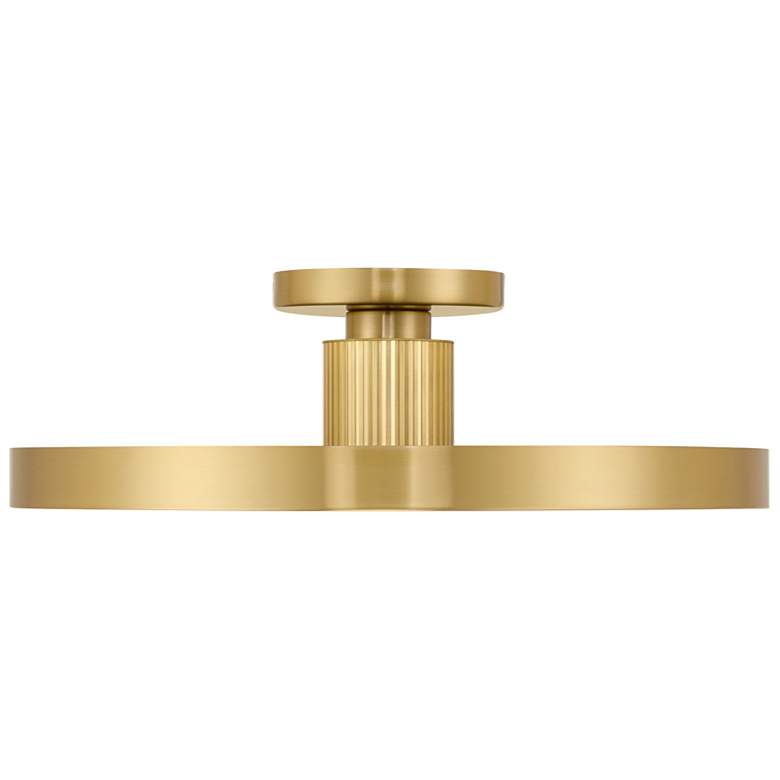 Image 3 Thayer 1-Light LED Ceiling Light in Warm Brass more views