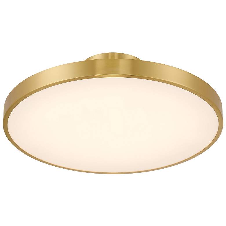 Image 4 Thayer 1-Light LED Ceiling Light in Warm Brass more views