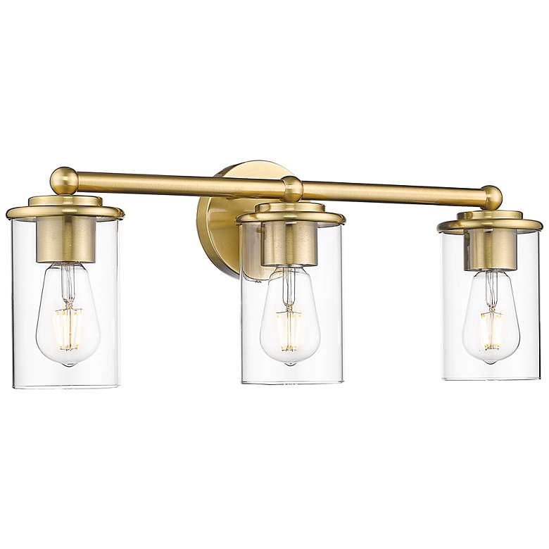 Image 3 Thayer 22 1/2" Wide Luxe Gold 3-Light Bath Light