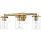 Thayer 22 1/2" Wide Luxe Gold 3-Light Bath Light