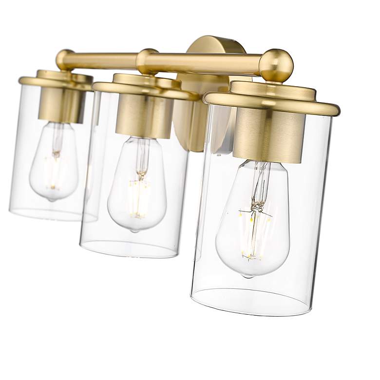 Image 7 Thayer 22 1/2" Wide Luxe Gold 3-Light Bath Light more views