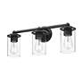 5_Thayer 22 1/2" Wide Matte Black 3-Light Vanity Bath Light more views