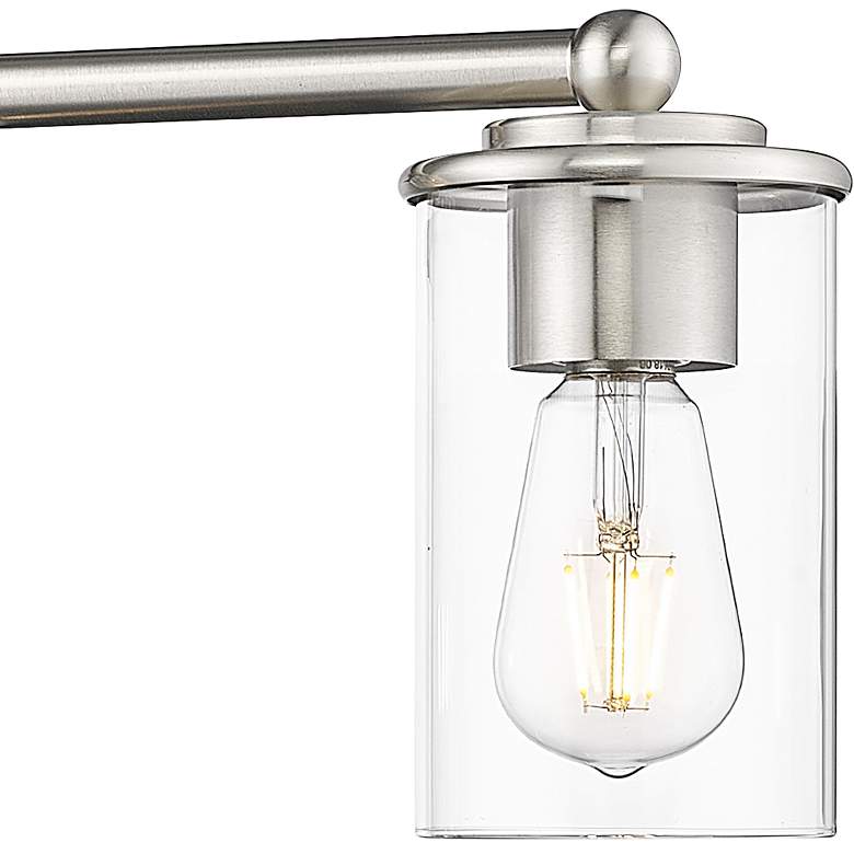 Image 4 Thayer 30 3/4" Wide Brushed Nickel 4-Light Vanity Bath Light more views