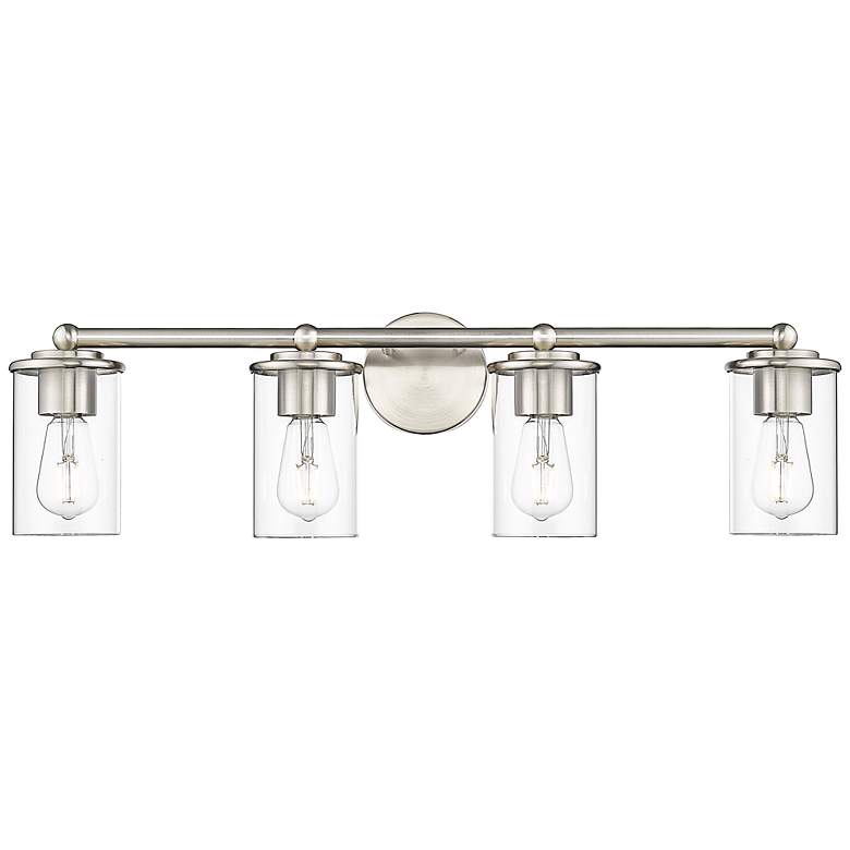 Image 6 Thayer 30 3/4" Wide Brushed Nickel 4-Light Vanity Bath Light more views