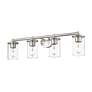 6_Thayer 30 3/4" Wide Brushed Nickel 4-Light Vanity Bath Light more views