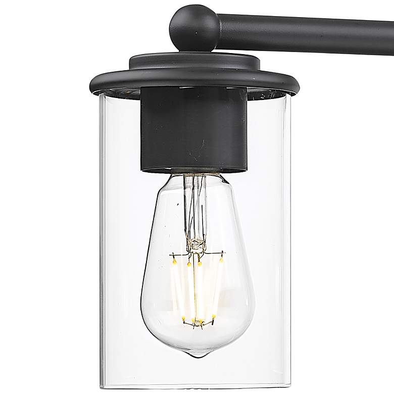Image 4 Thayer 30 3/4" Wide Matte Black 4-Light Bath Light more views