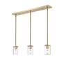 3_Thayer 34" Wide Luxe Gold 3-Light Pendant more views