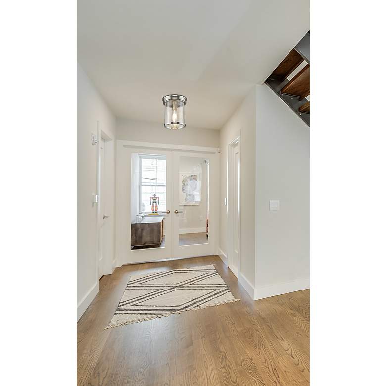 Image 2 Thayer by Z-Lite Brushed Nickel 1 Light Flush Mount more views