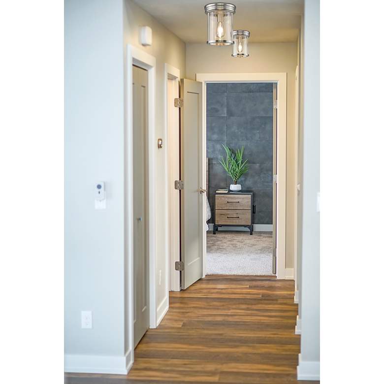 Image 3 Thayer by Z-Lite Brushed Nickel 1 Light Flush Mount more views