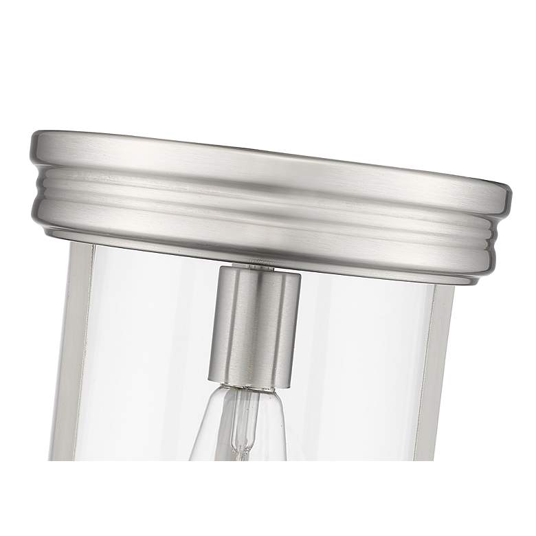 Image 6 Thayer by Z-Lite Brushed Nickel 1 Light Flush Mount more views