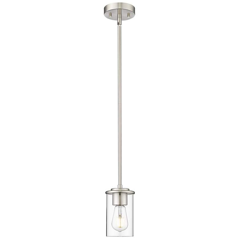 Image 1 Thayer by Z-Lite Brushed Nickel 1 Light Pendant