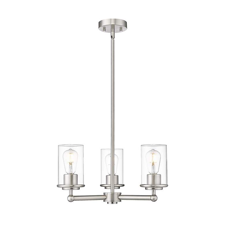 Image 3 Thayer by Z-Lite Brushed Nickel 3 Light Chandelier more views