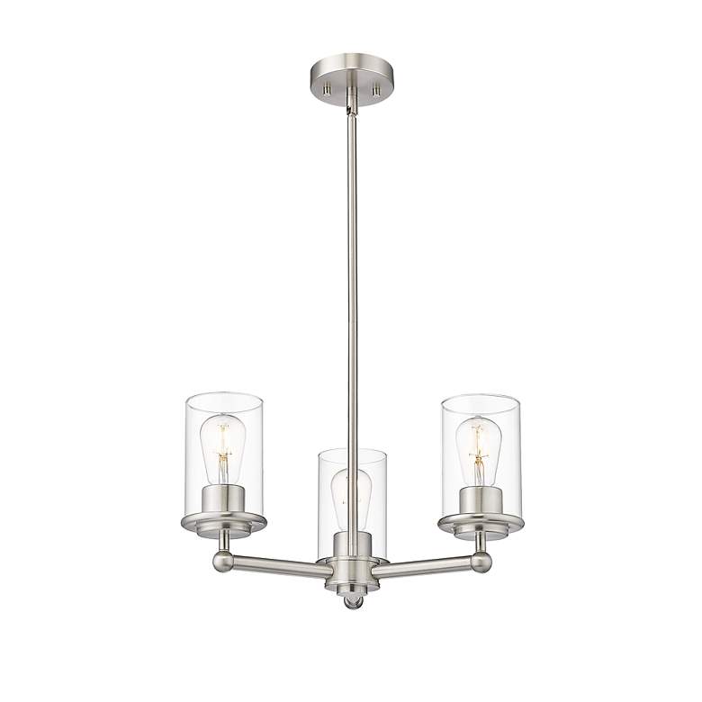 Image 6 Thayer by Z-Lite Brushed Nickel 3 Light Chandelier more views