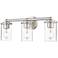 Thayer by Z-Lite Brushed Nickel 3 Light Vanity