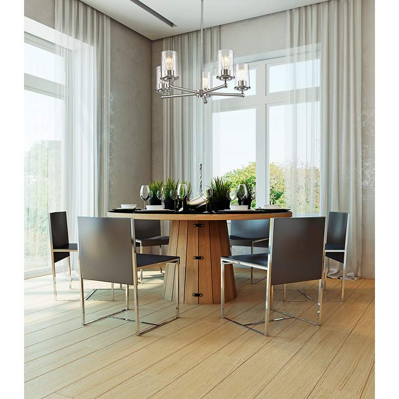 Image 5 Thayer by Z-Lite Brushed Nickel 5 Light Chandelier more views