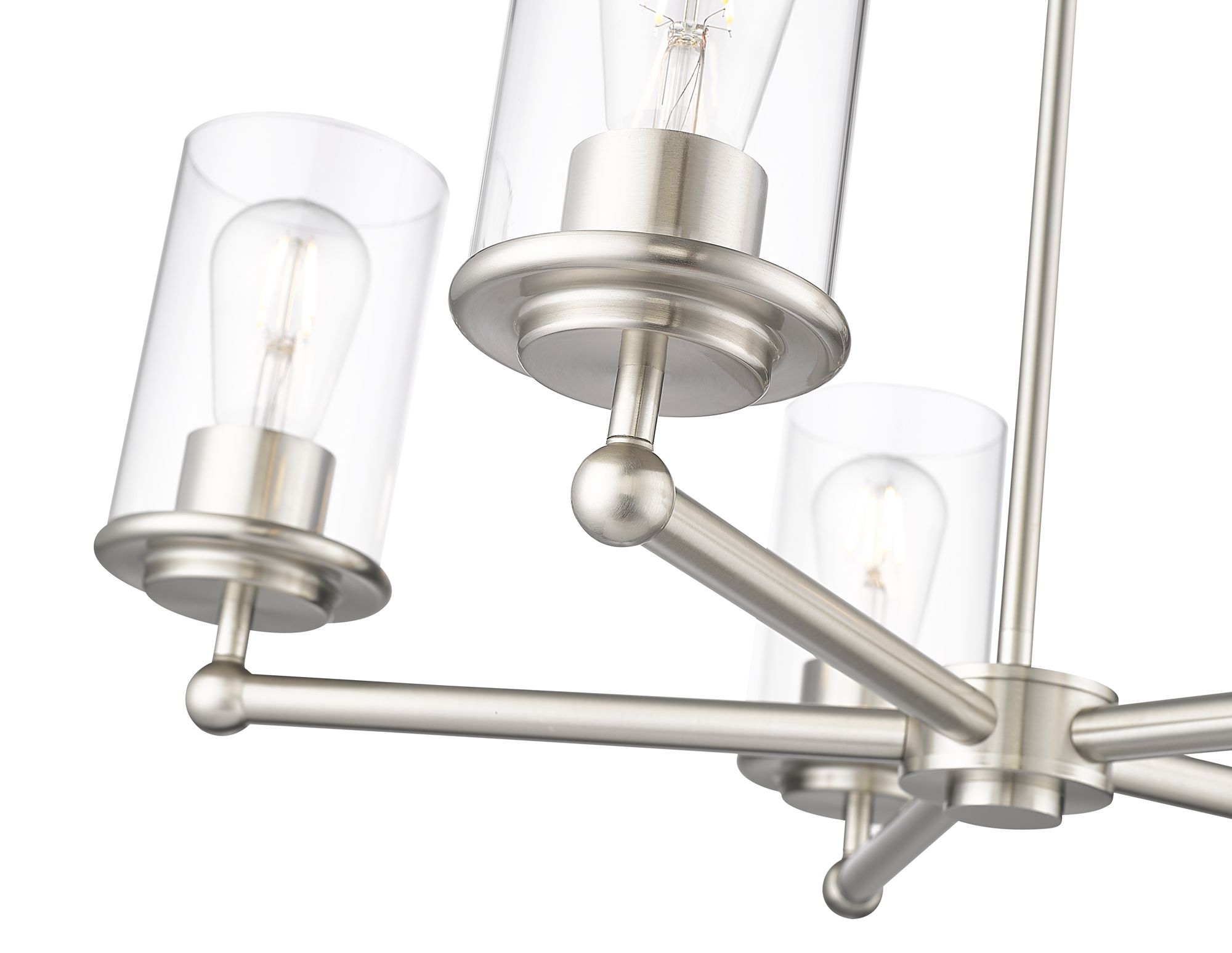 Thayer by Z-Lite Brushed Nickel 5 Light Chandelier