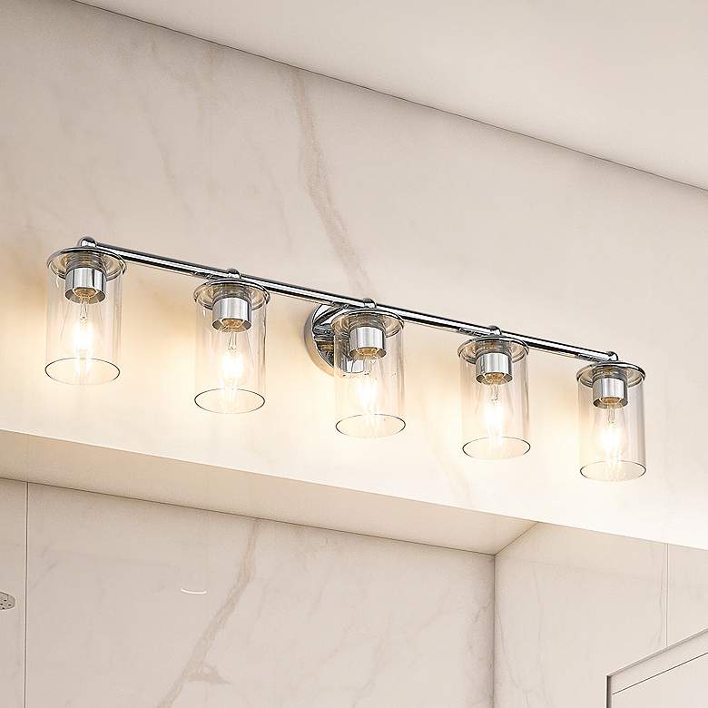 Image 2 Thayer by Z-Lite Chrome 5 Light Vanity