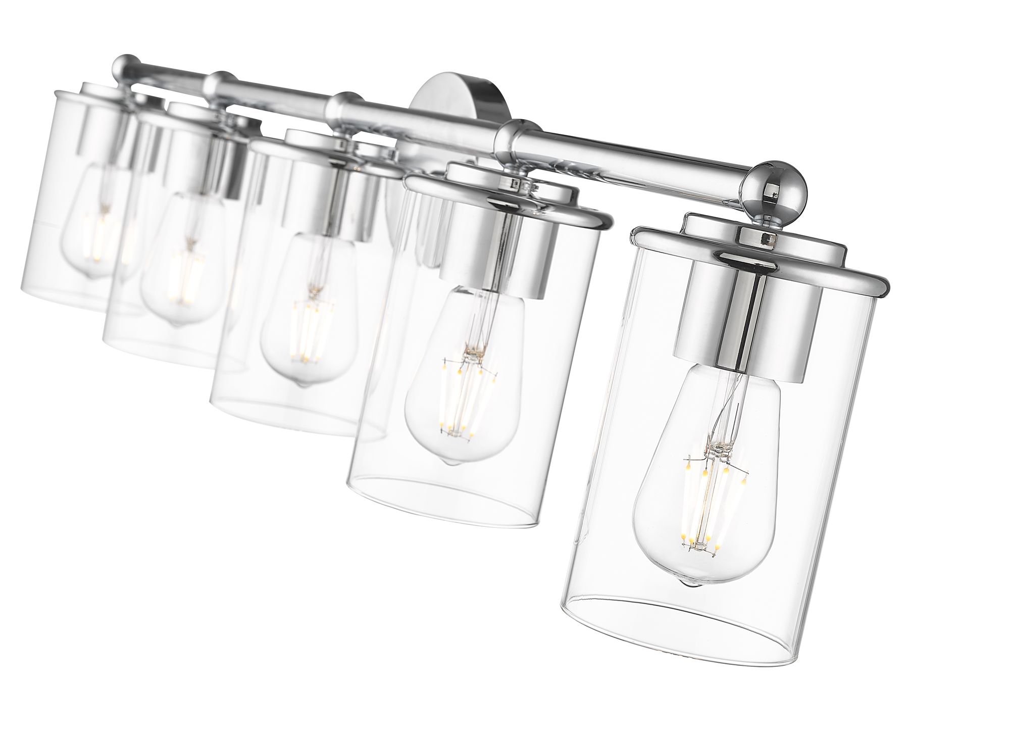 Thayer by Z-Lite Chrome  5 Light Vanity in scene