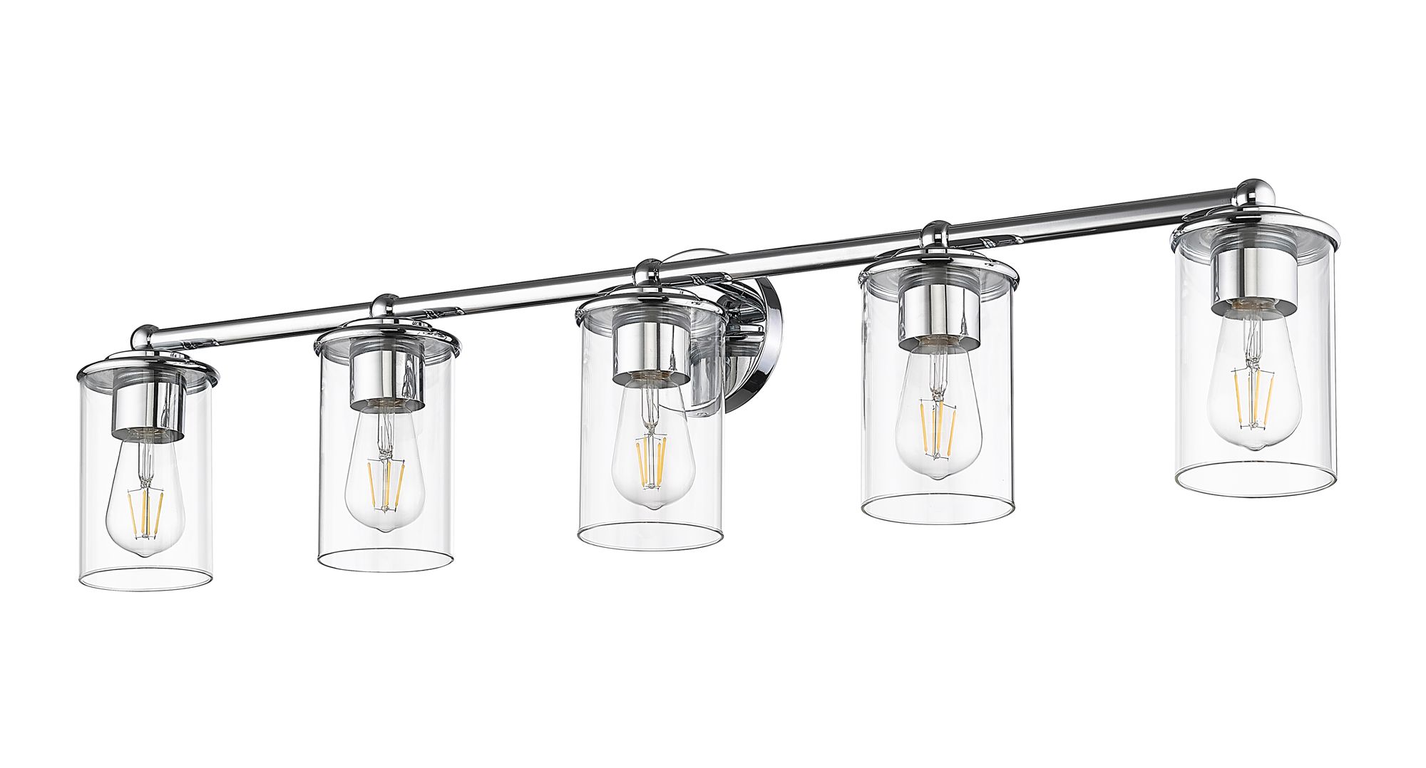 Thayer by Z-Lite Chrome  5 Light Vanity in scene