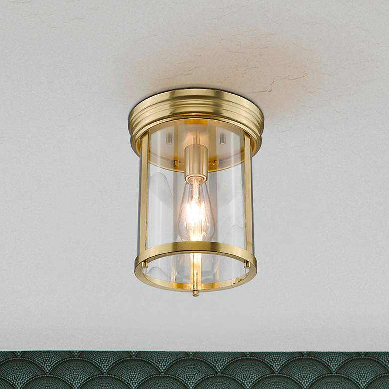 Image 1 Thayer by Z-Lite Luxe Gold 1 Light Flush Mount