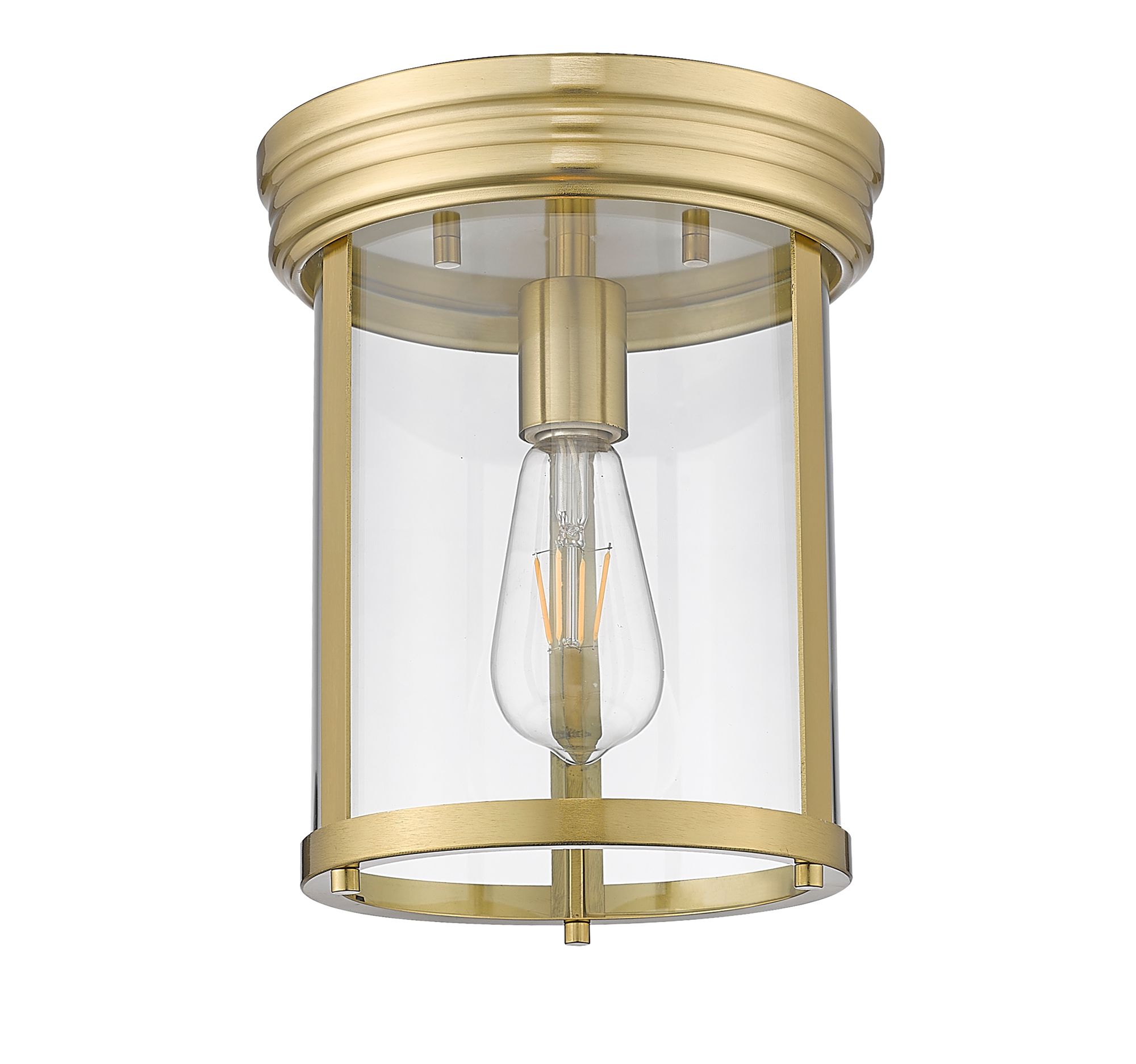 Thayer by Z-Lite Luxe Gold 1 Light Flush Mount