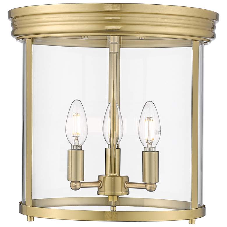 Image 1 Thayer by Z-Lite Luxe Gold 3 Light Flush Mount