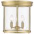 Thayer by Z-Lite Luxe Gold 3 Light Flush Mount